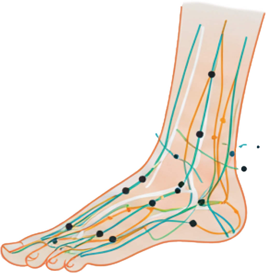 Acupuncture Meridian Points on the Foot