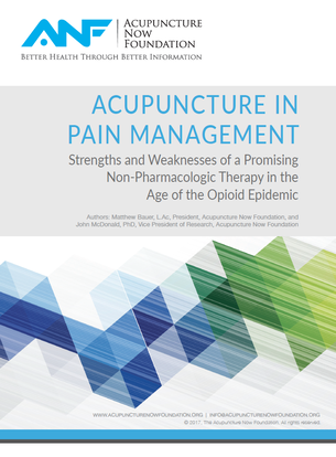 Acupuncture's Role in Solving the Opioid Crisis