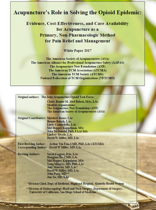 Acupuncture in Pain Management: Strengths and Weaknesses of a Promising Non-Pharmacologic Therapy in the Age of the Opioid Epidemic.
